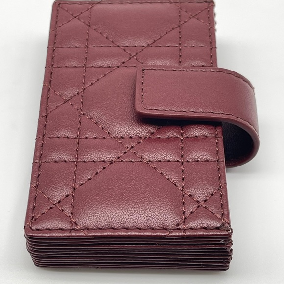 LADY DIOR 5-GUSSET CARD HOLDER ROUGE NEW DUST SHOPPING BAG BOX AUTHENTIC - Picture 5 of 13